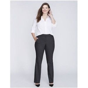 **NWOT Lane Bryant Career Striped Trouser